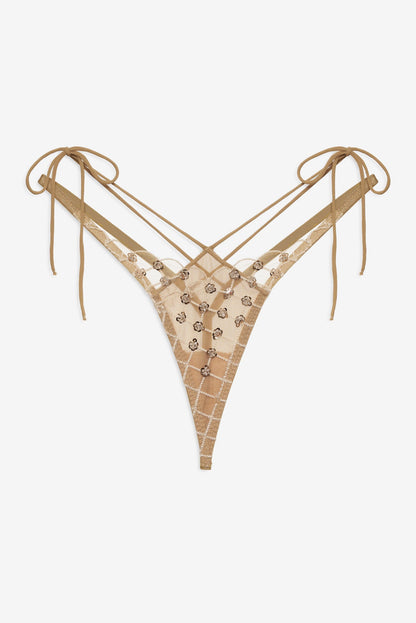 For Love & Lemons Dazzle Me Thong Panty