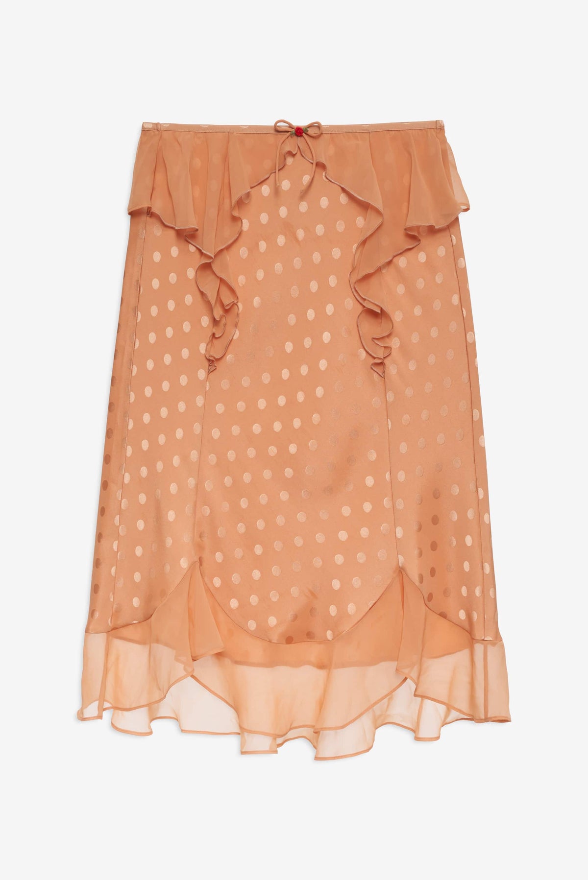 For Love & Lemons Glimmer Rosebud Midi Skirt