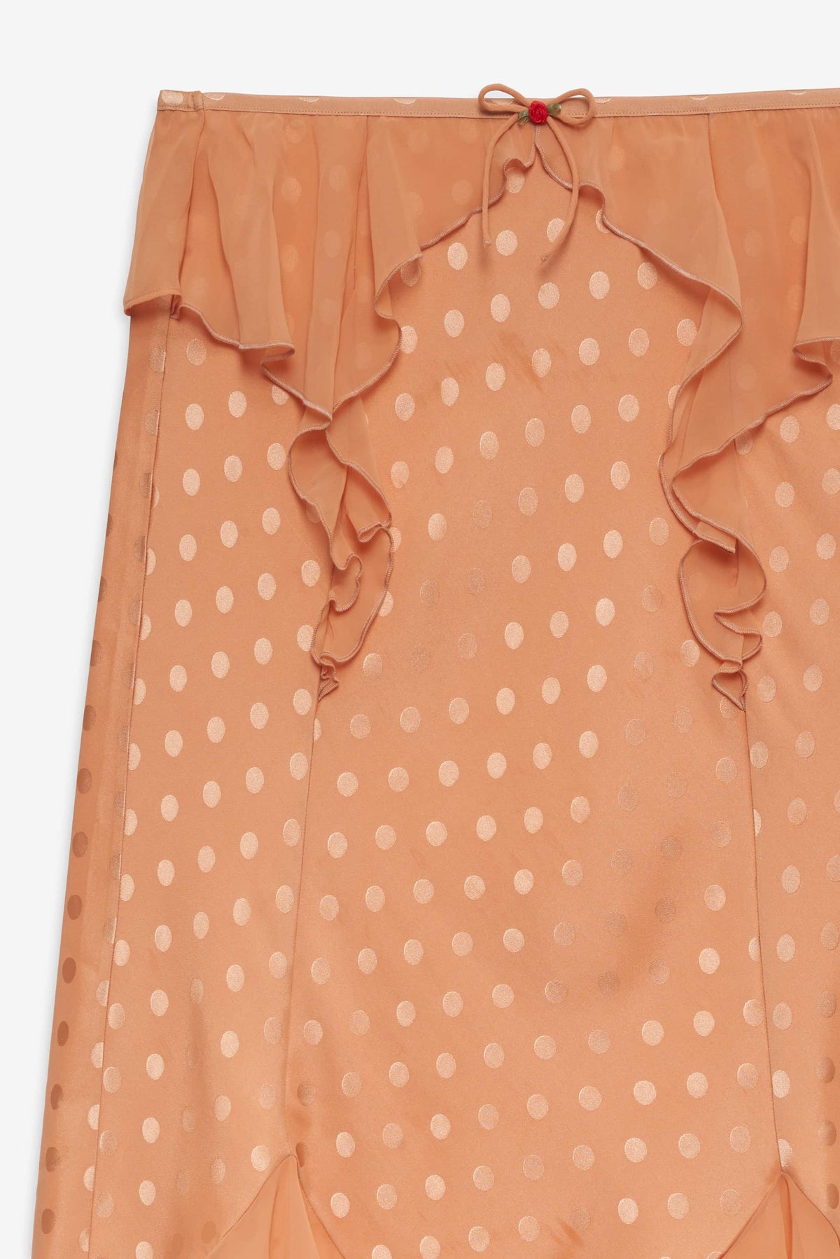 For Love & Lemons Glimmer Rosebud Midi Skirt