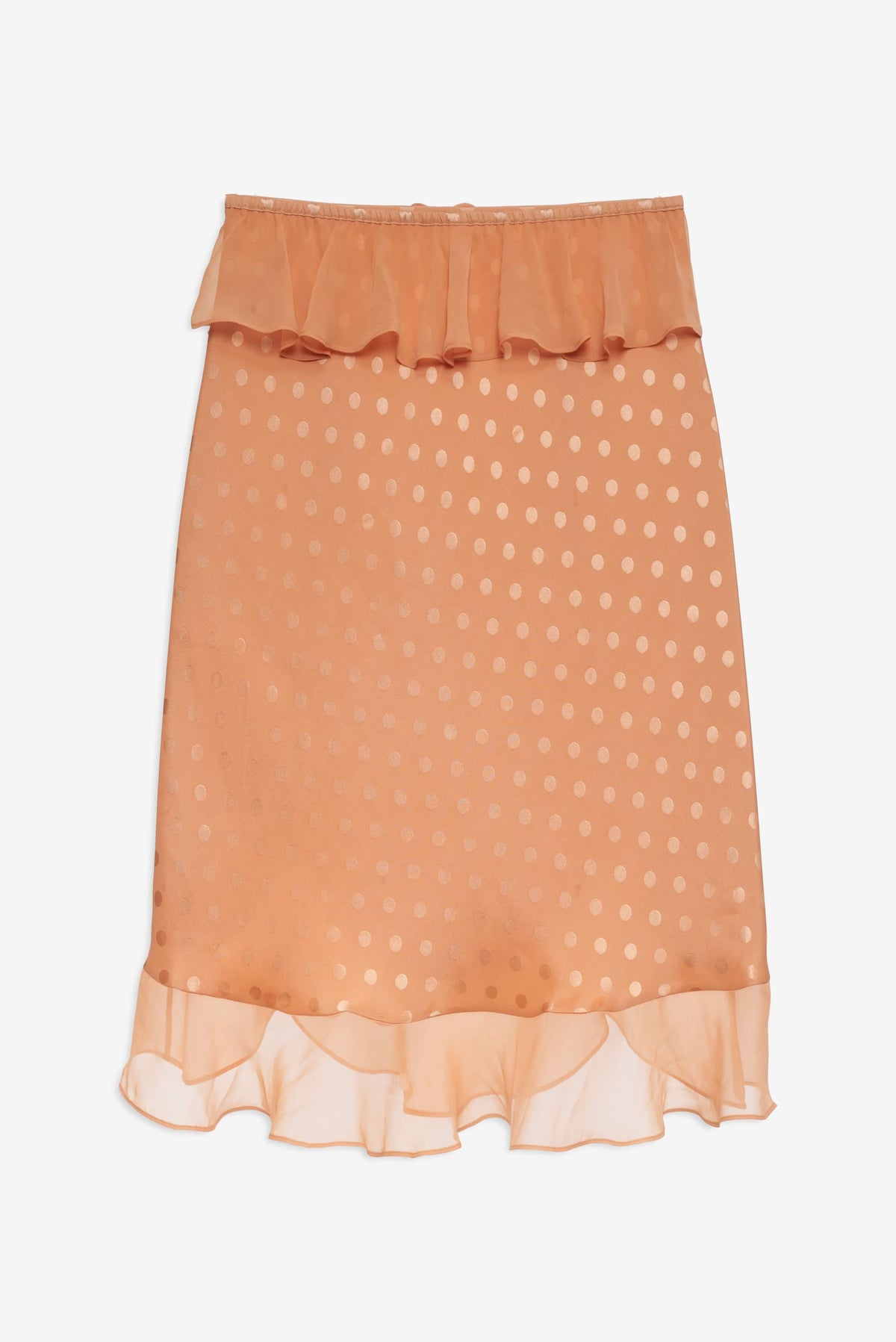 For Love & Lemons Glimmer Rosebud Midi Skirt
