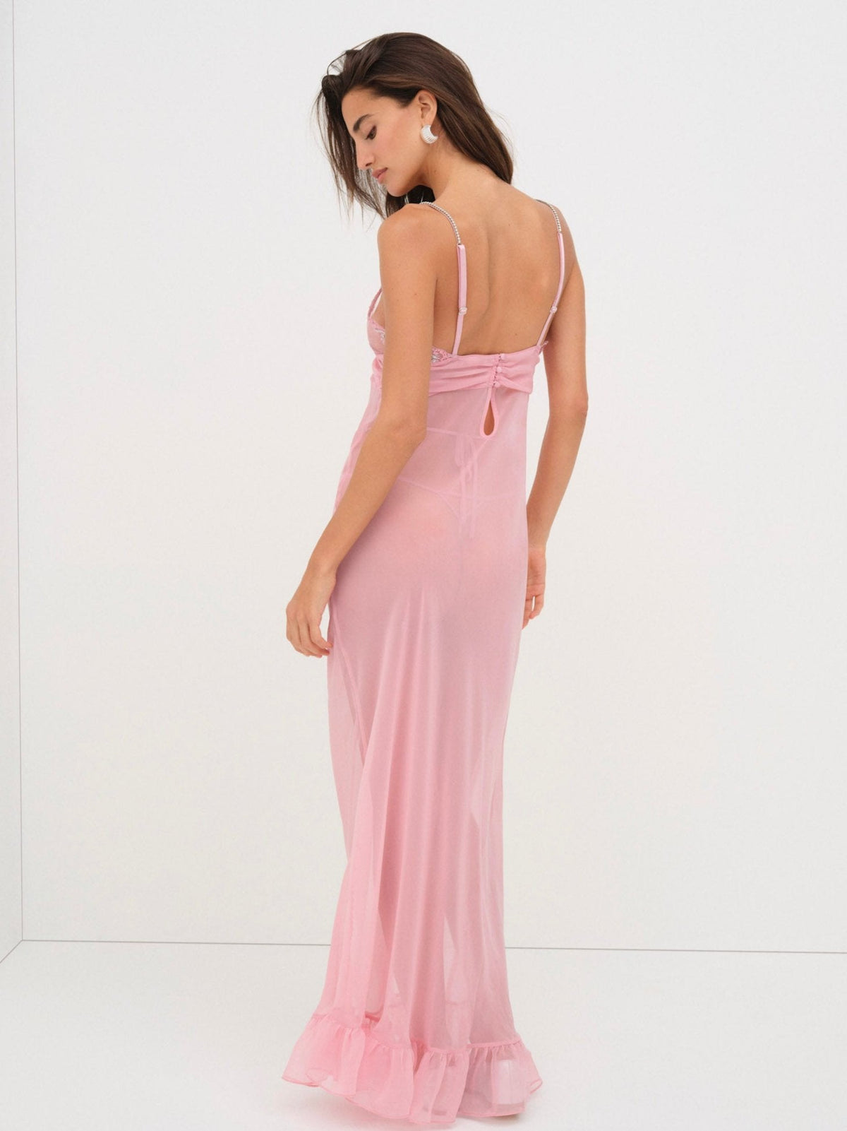 For Love & Lemons Kristi Maxi Slip Dress