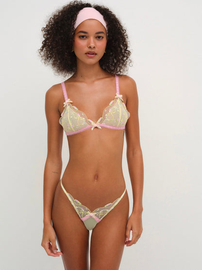 For Love & Lemons Sunny Bouquet Thong Panty