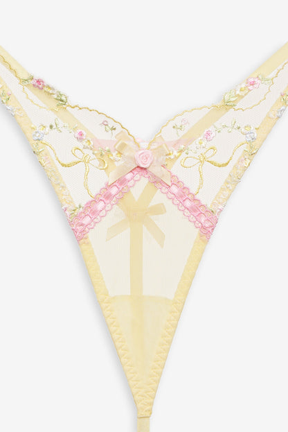 For Love & Lemons Sunny Bouquet Thong Panty