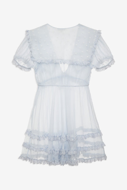 For Love & Lemons Organza Hearts Babydoll Slip Dress