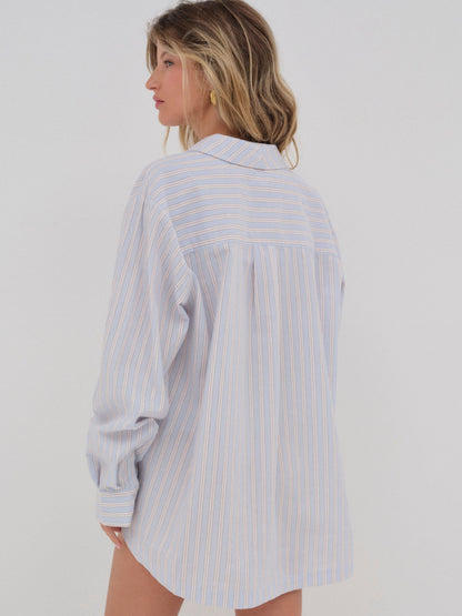 For Love & Lemons Lakeside Stripe Button Down Top