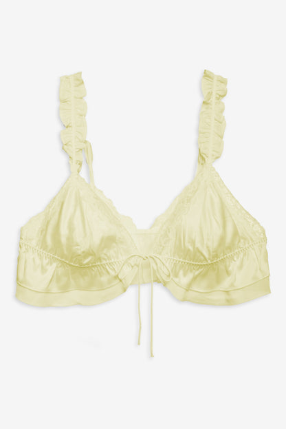 For Love & Lemons Butterfly Lace Ruffle Bralette