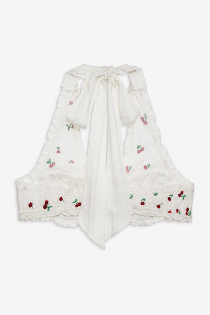 For Love & Lemons Beaded Cherries Underwire Bra