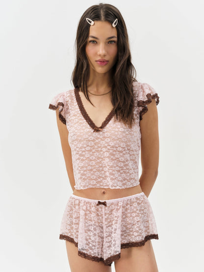 For Love & Lemons Pamela Sleep Short