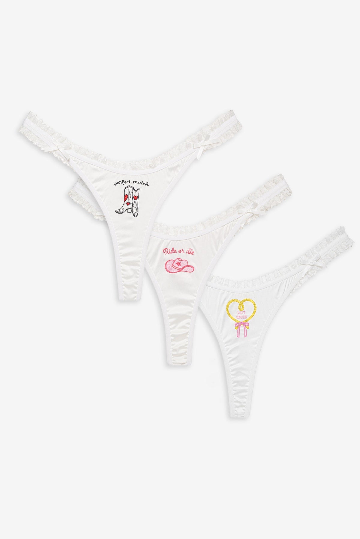 For Love & Lemons Bachelorette Thong Panty Pack