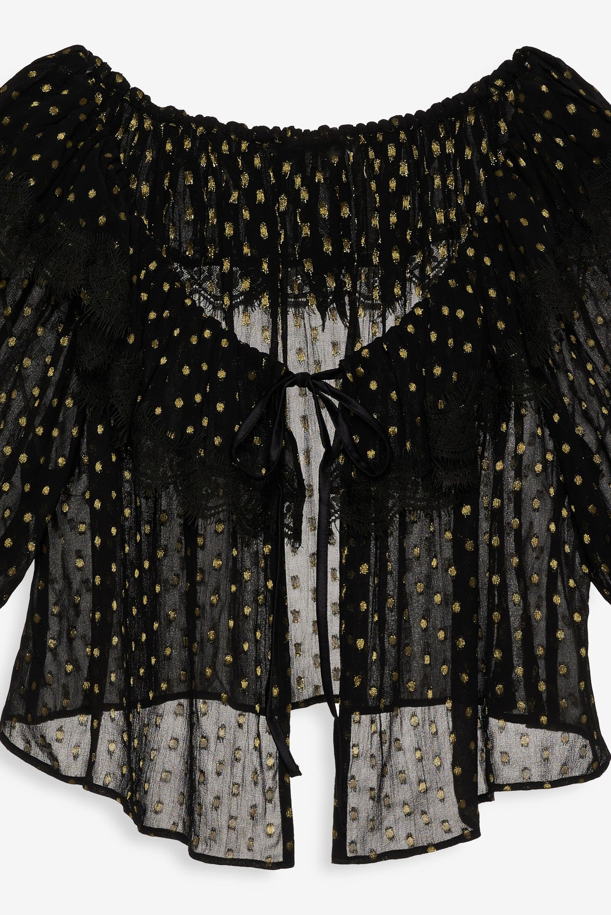 For Love & Lemons Liz Lurex Dot Top