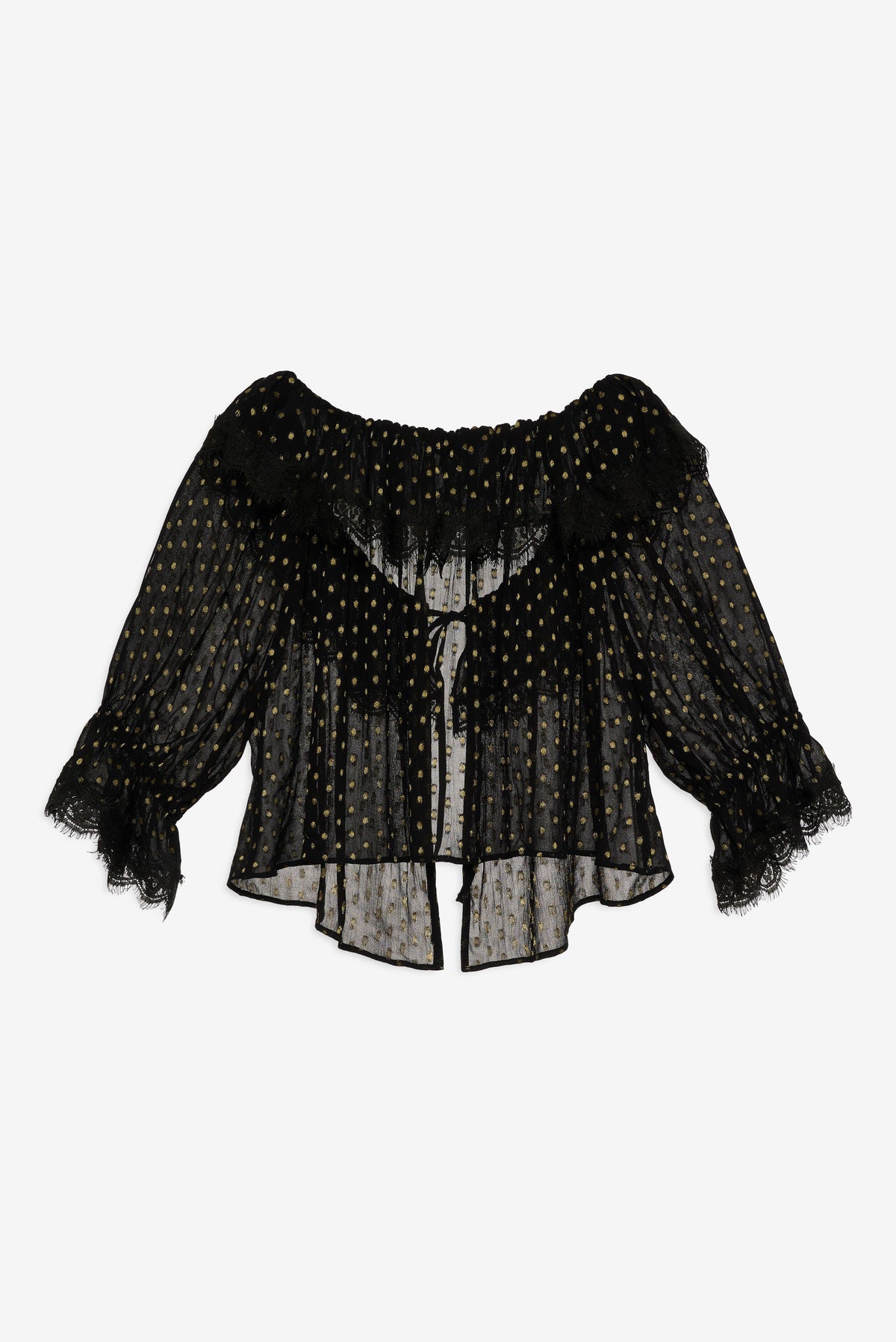 For Love & Lemons Liz Lurex Dot Top