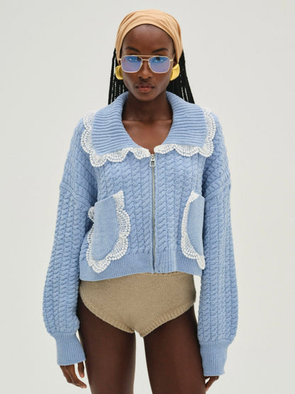 For Love & Lemons Tierra Knit Jacket