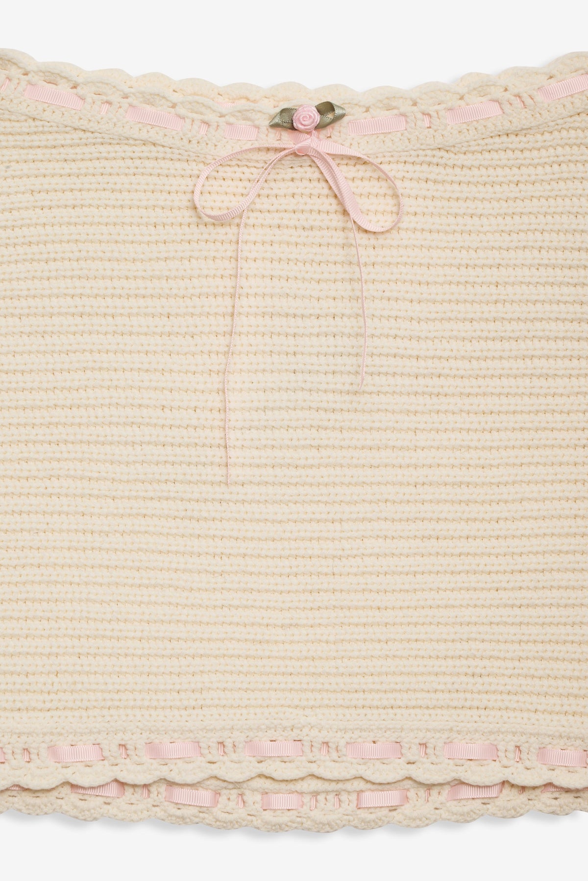 For Love & Lemons Kelsey Crochet Mini Skirt