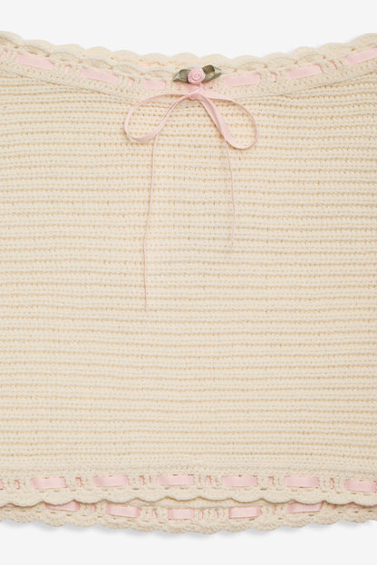 For Love & Lemons Kelsey Crochet Mini Skirt