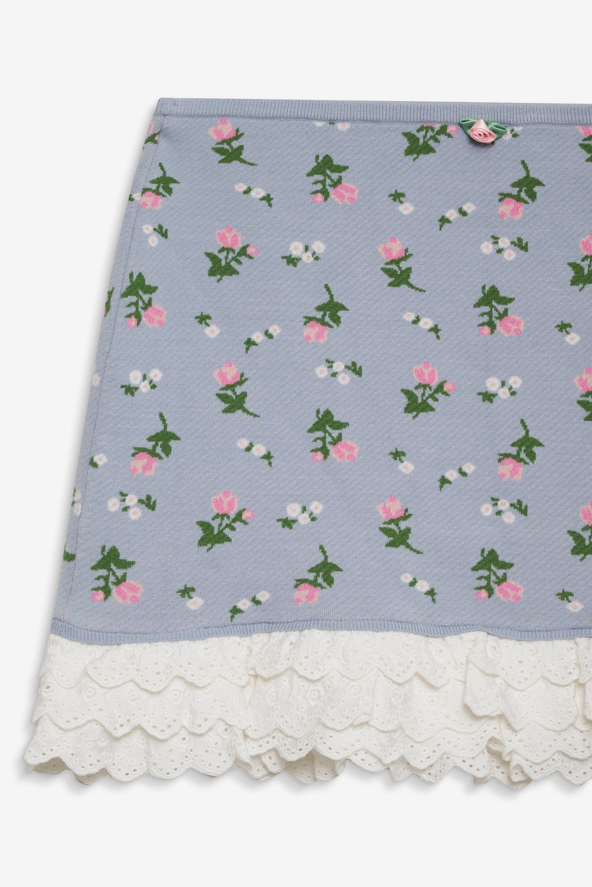For Love & Lemons Amalia Knit Mini Skirt