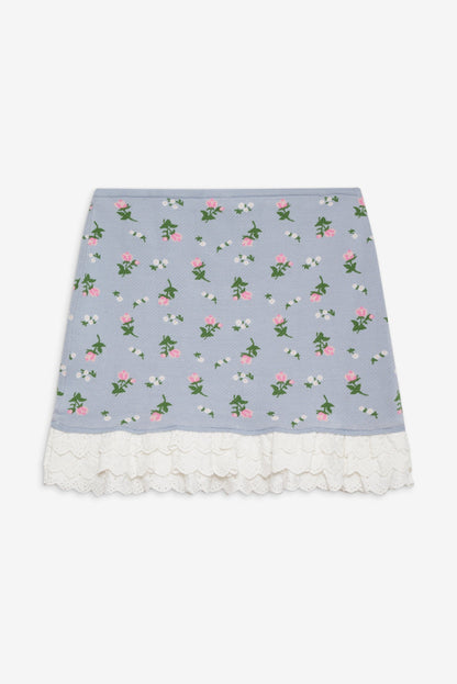 For Love & Lemons Amalia Knit Mini Skirt