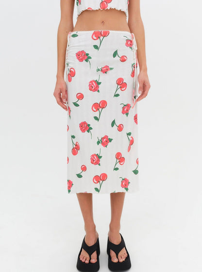 For Love & Lemons Wilma Midi Skirt