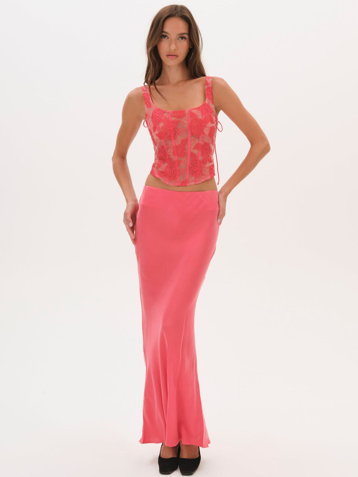 For Love & Lemons Lena Maxi Skirt