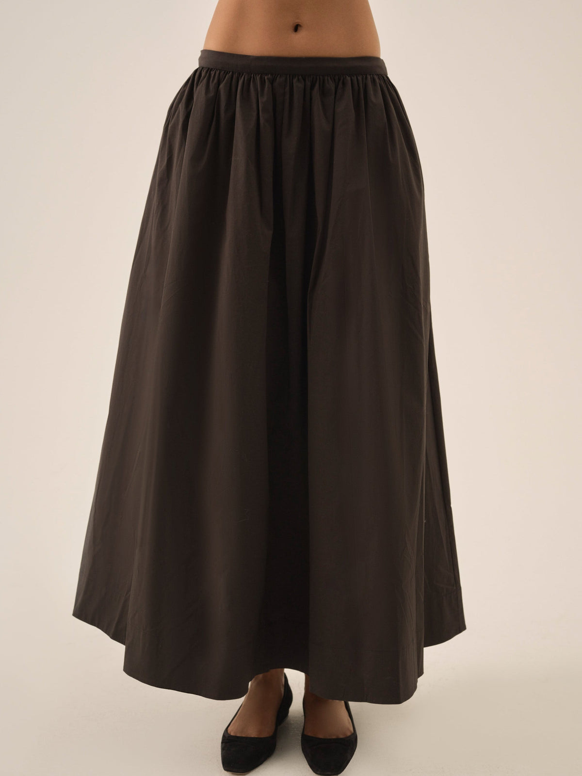 For Love & Lemons Train Station Poplin Maxi Skirt