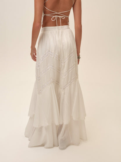 For Love & Lemons Lou Maxi Skirt