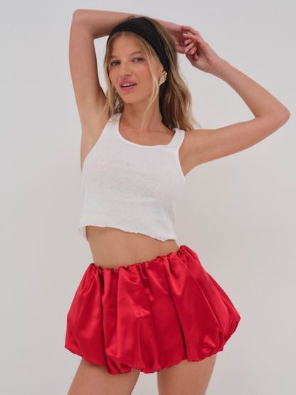 For Love & Lemons Lena Bubble Mini Skirt