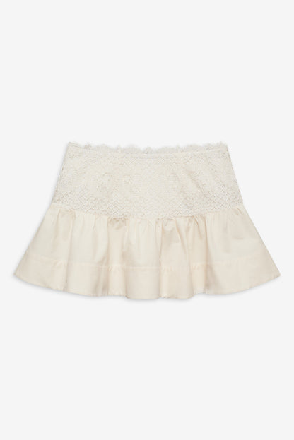 For Love & Lemons Doily Lace Mini Skirt