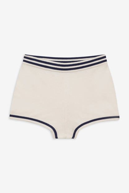 For Love & Lemons Simona Pointelle Striped Short