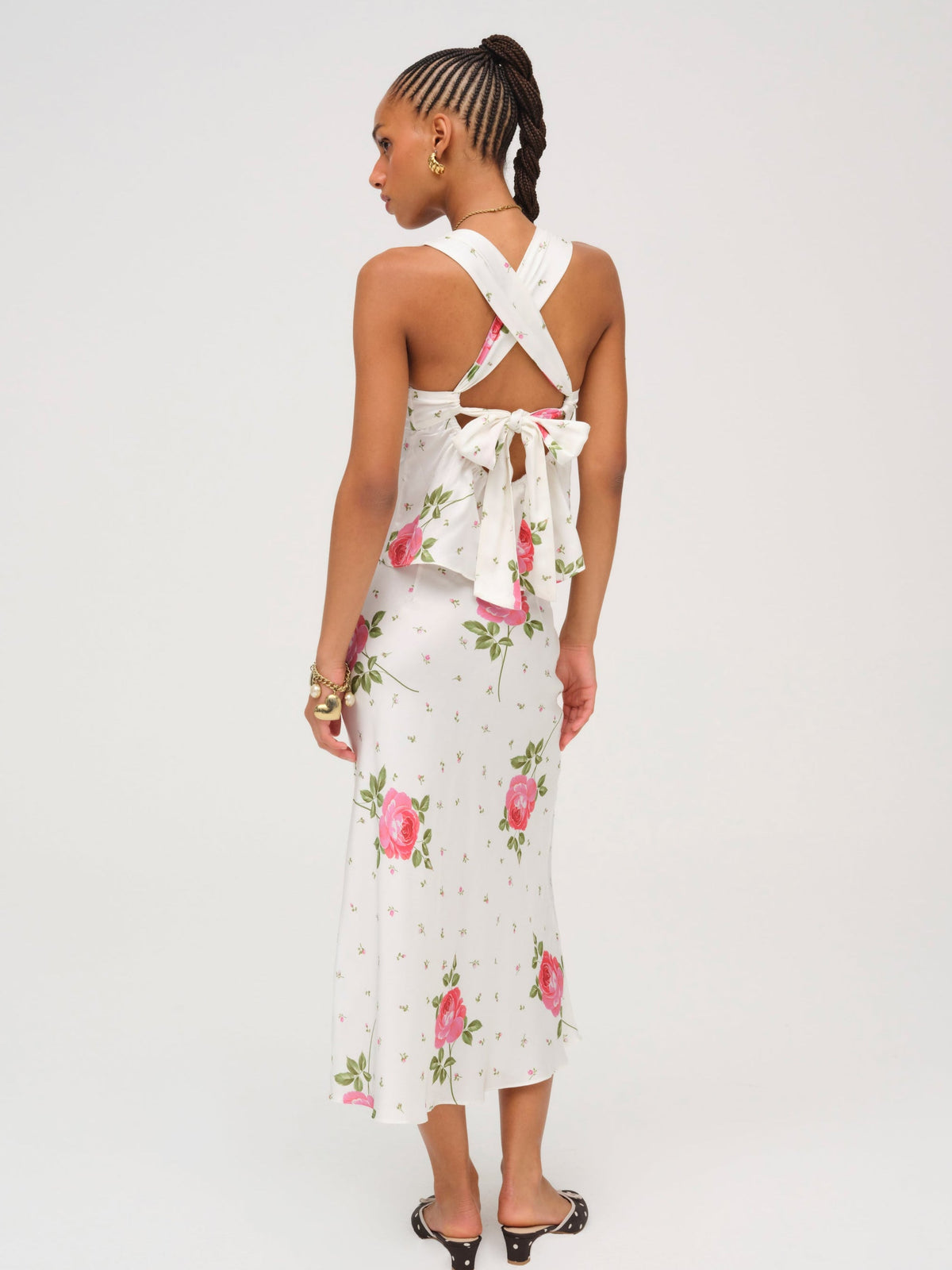 For Love & Lemons Rosebud Midi Skirt