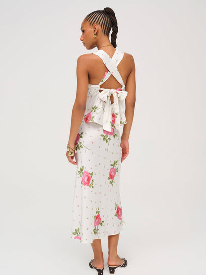 For Love & Lemons Rosebud Midi Skirt