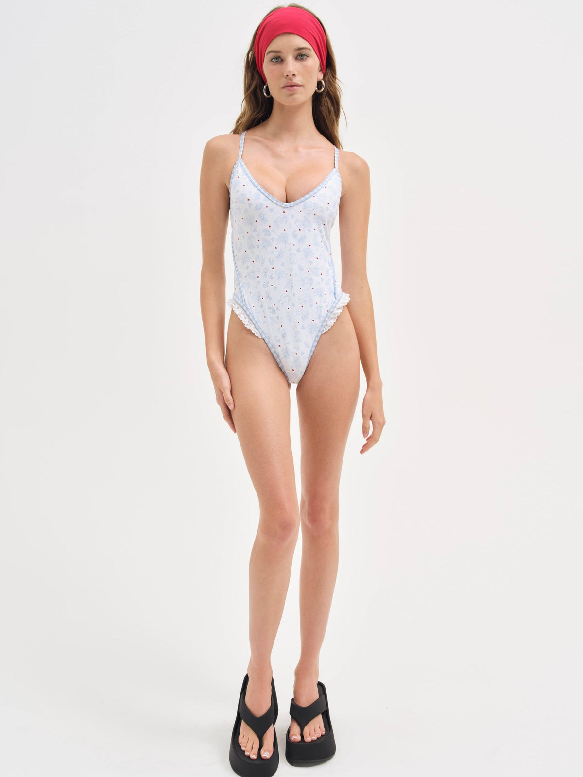 For Love & Lemons Strappy One Piece Swimsuit