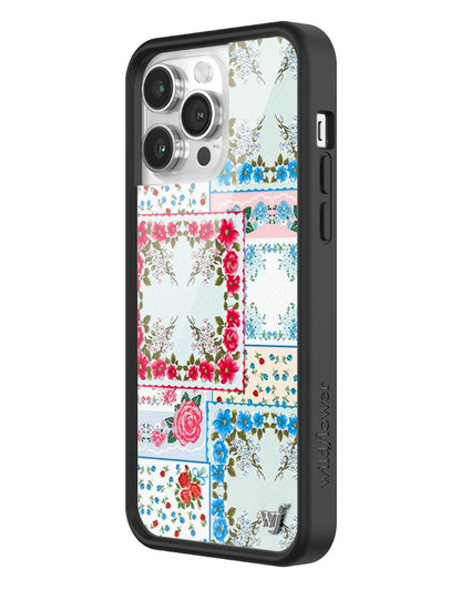 For Love & Lemons Sweetheart Patchwork iPhone Case
