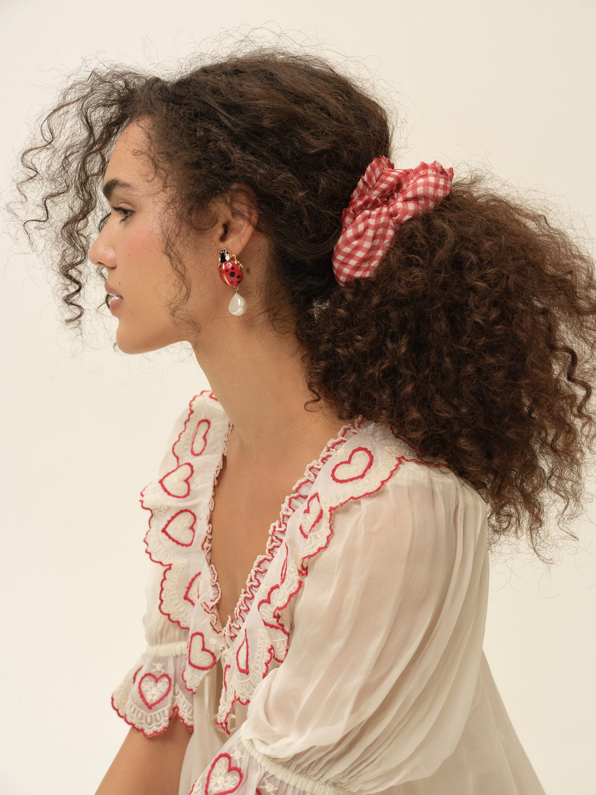 For Love & Lemons Bradford Gingham Scrunchie