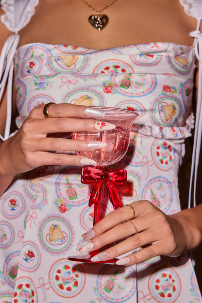 For Love & Lemons Floral Femme Press-On Faux Nail Set