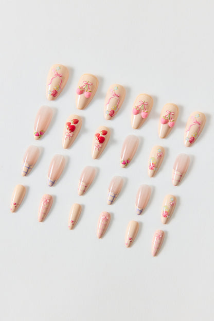 For Love & Lemons Floral Femme Press-On Faux Nail Set