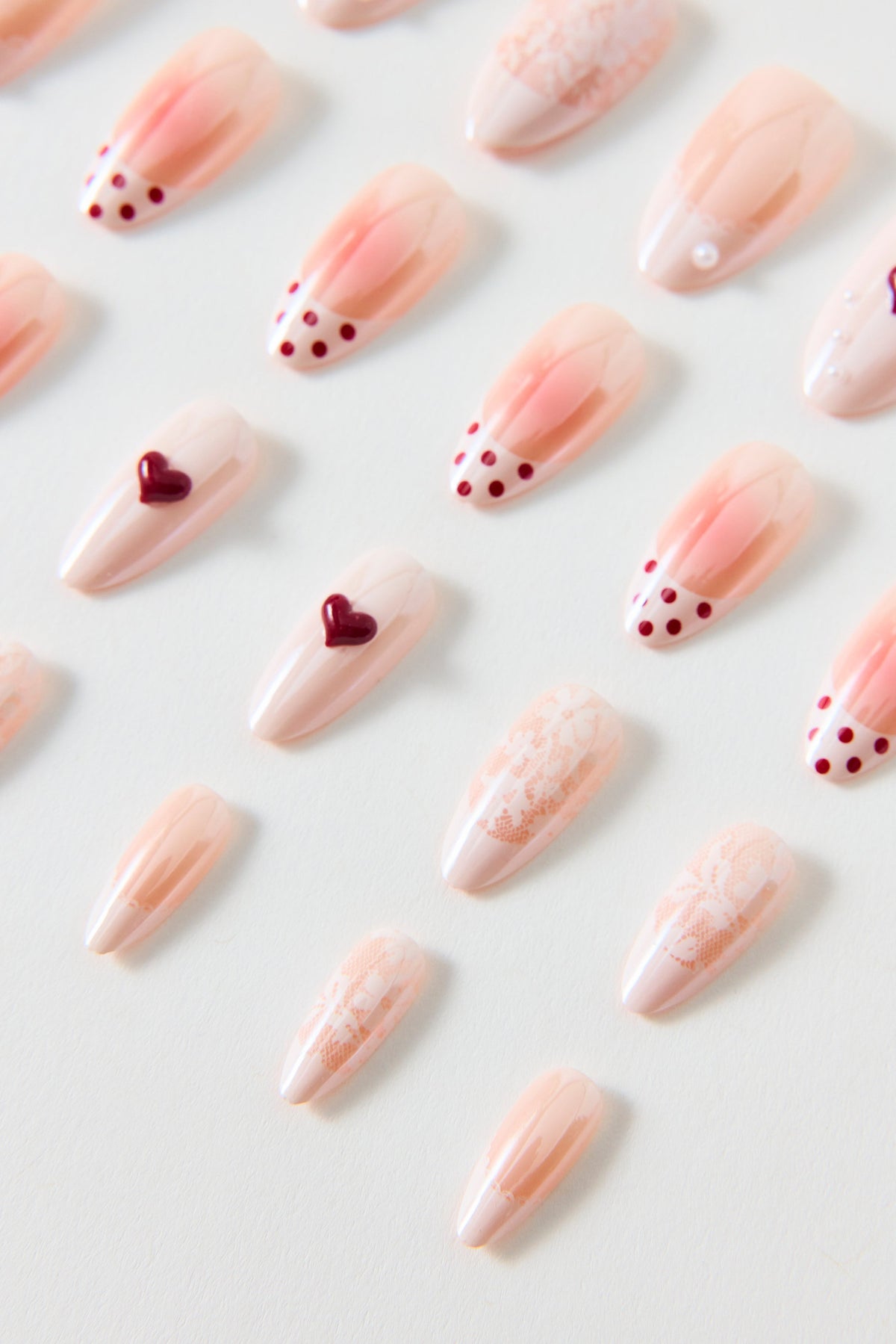 For Love & Lemons Lover Girl Press-On Faux Nail Set