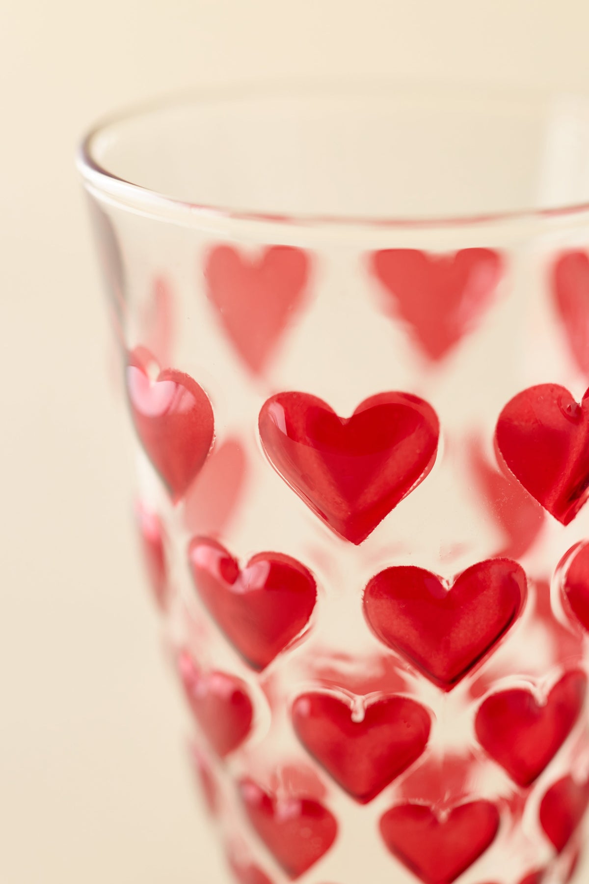 For Love & Lemons Heart Drinking Glass