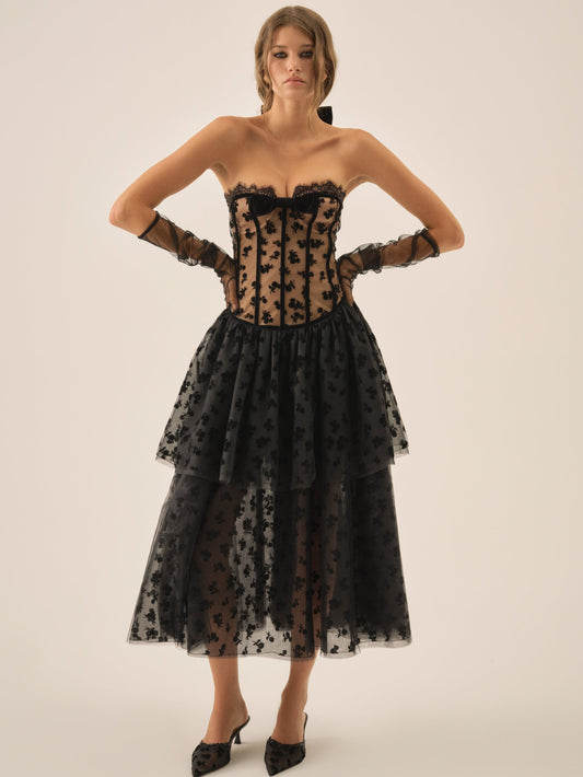 For Love & Lemons Dionne Midi Dress