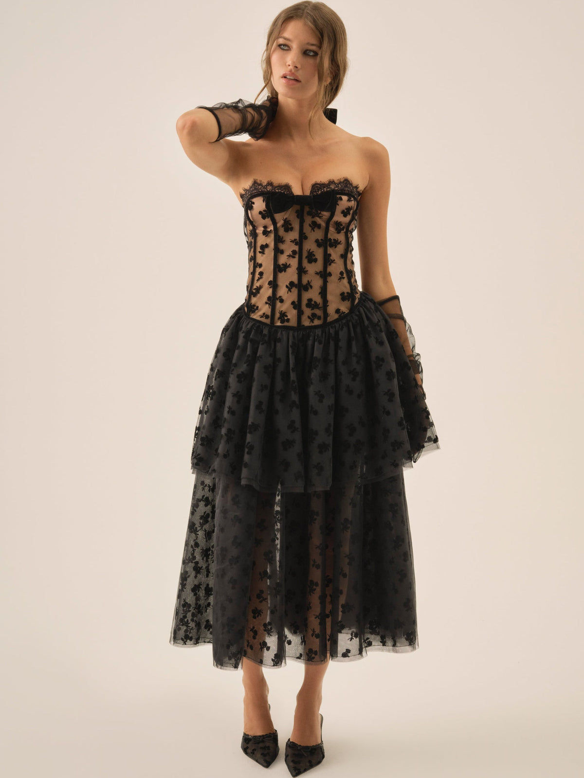 For Love & Lemons Dionne Midi Dress