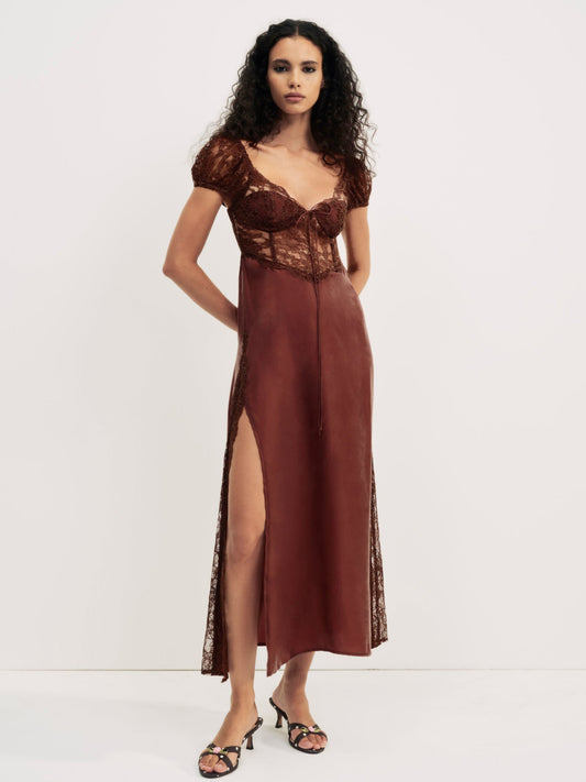 For Love & Lemons Casey Maxi Dress